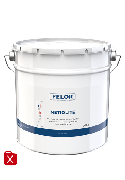 Peinture façade D2 pour murs sans aspérités - toutes teintes - NETIOLITE