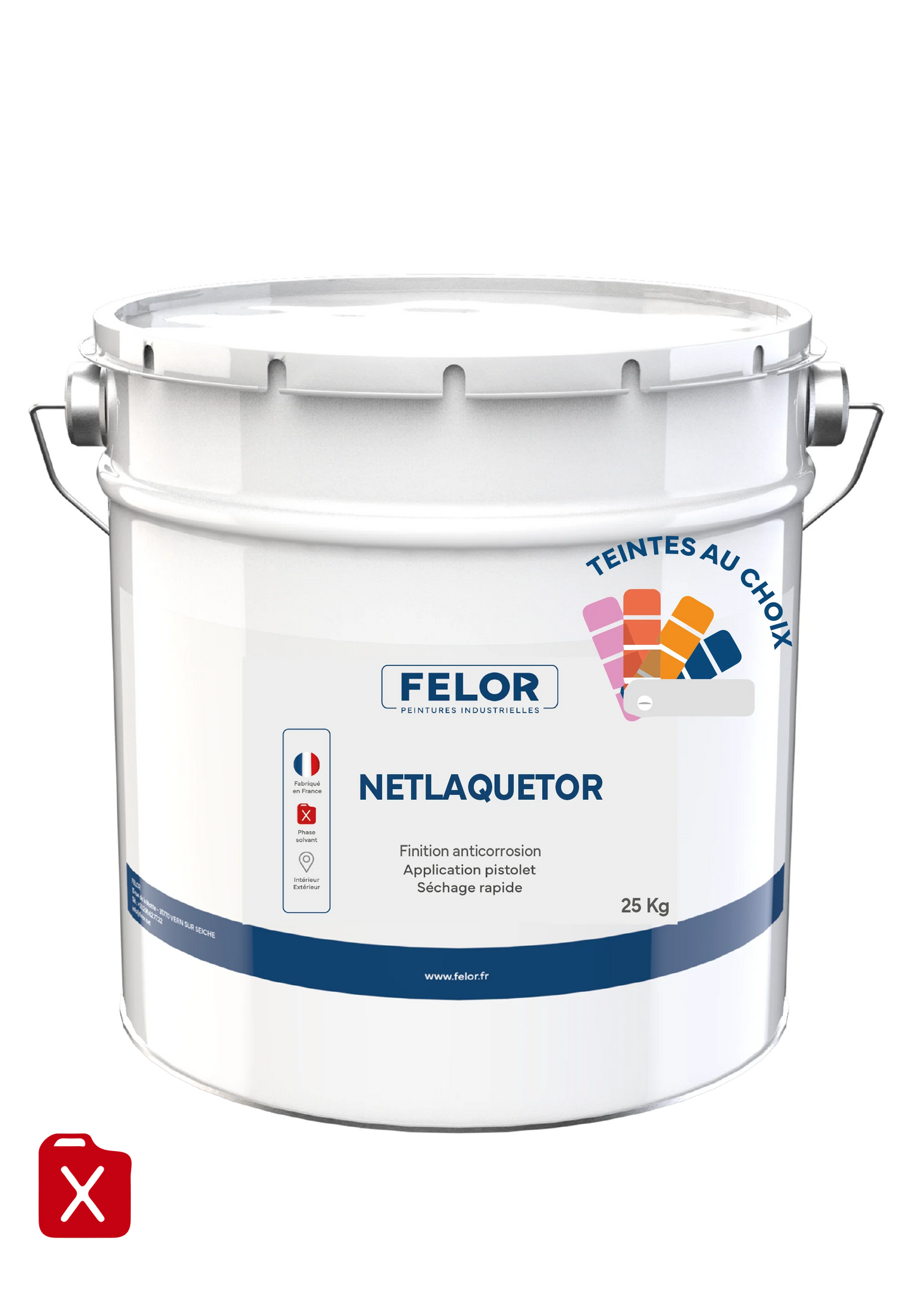 Peinture métal au pistolet - NETLAQUETOR