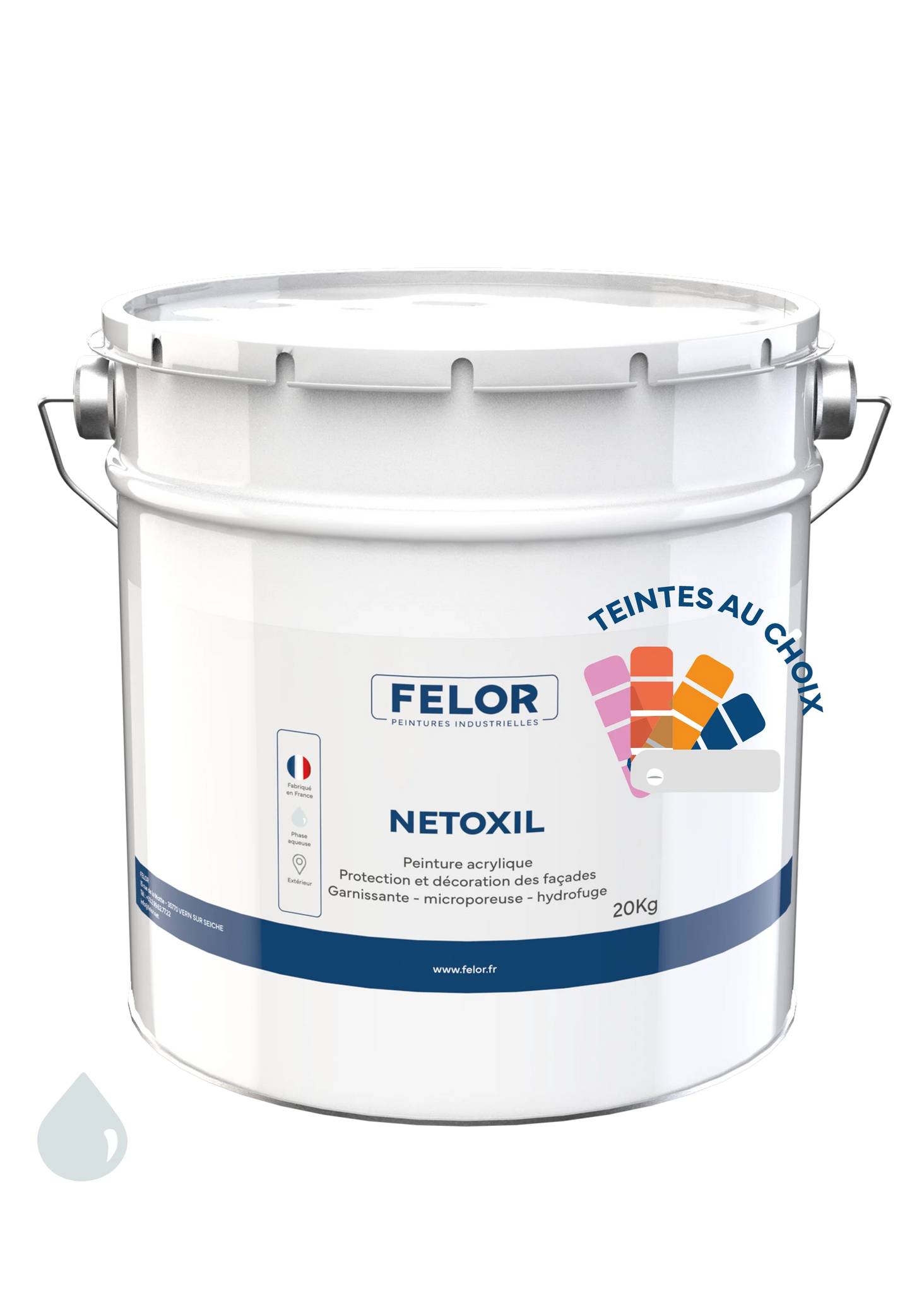 Peinture façade D2 siloxane hydrofuge - NETOXIL