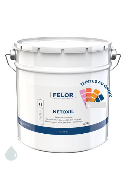 Peinture façade D2 siloxane hydrofuge - NETOXIL