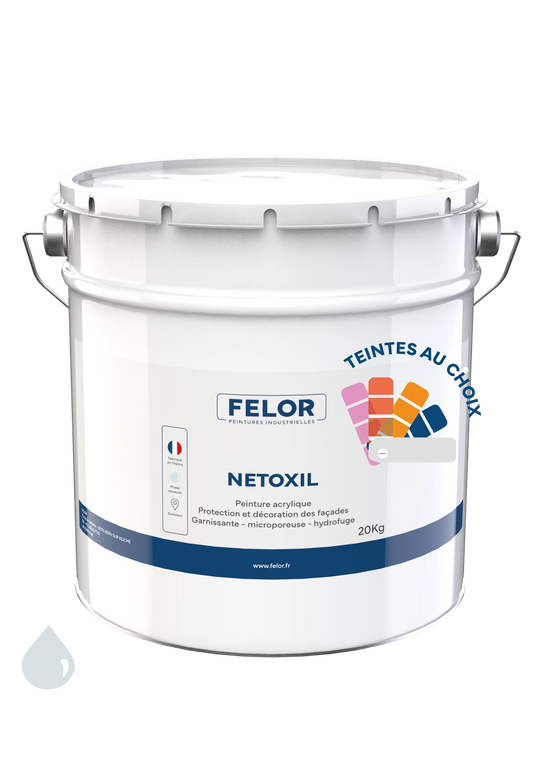 Peinture façade D2 siloxane hydrofuge - NETOXIL