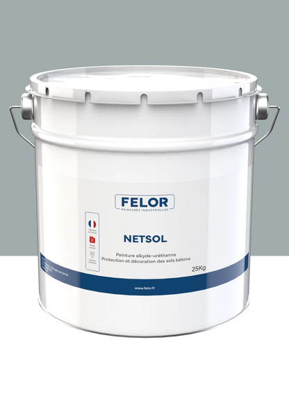Kit peinture sol garage intérieur & extérieur facile - Gris 7040
