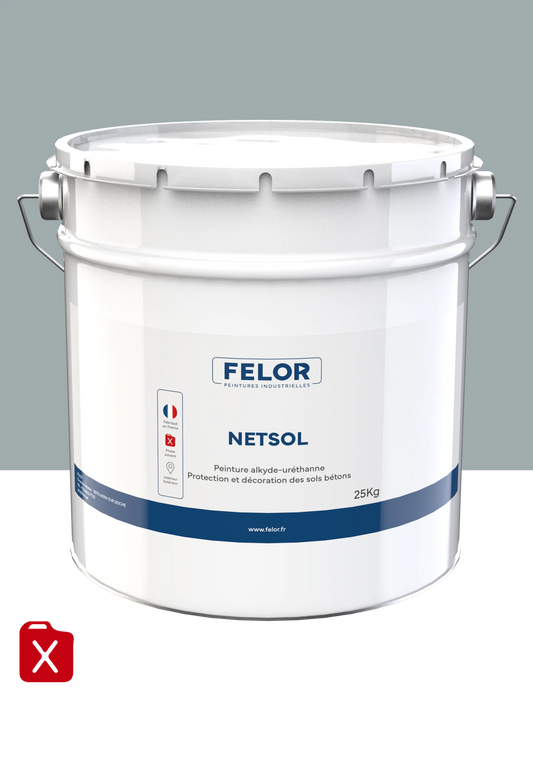 Peinture sol intérieur & extérieur - trafic léger - Gris 7040 - NETSOL