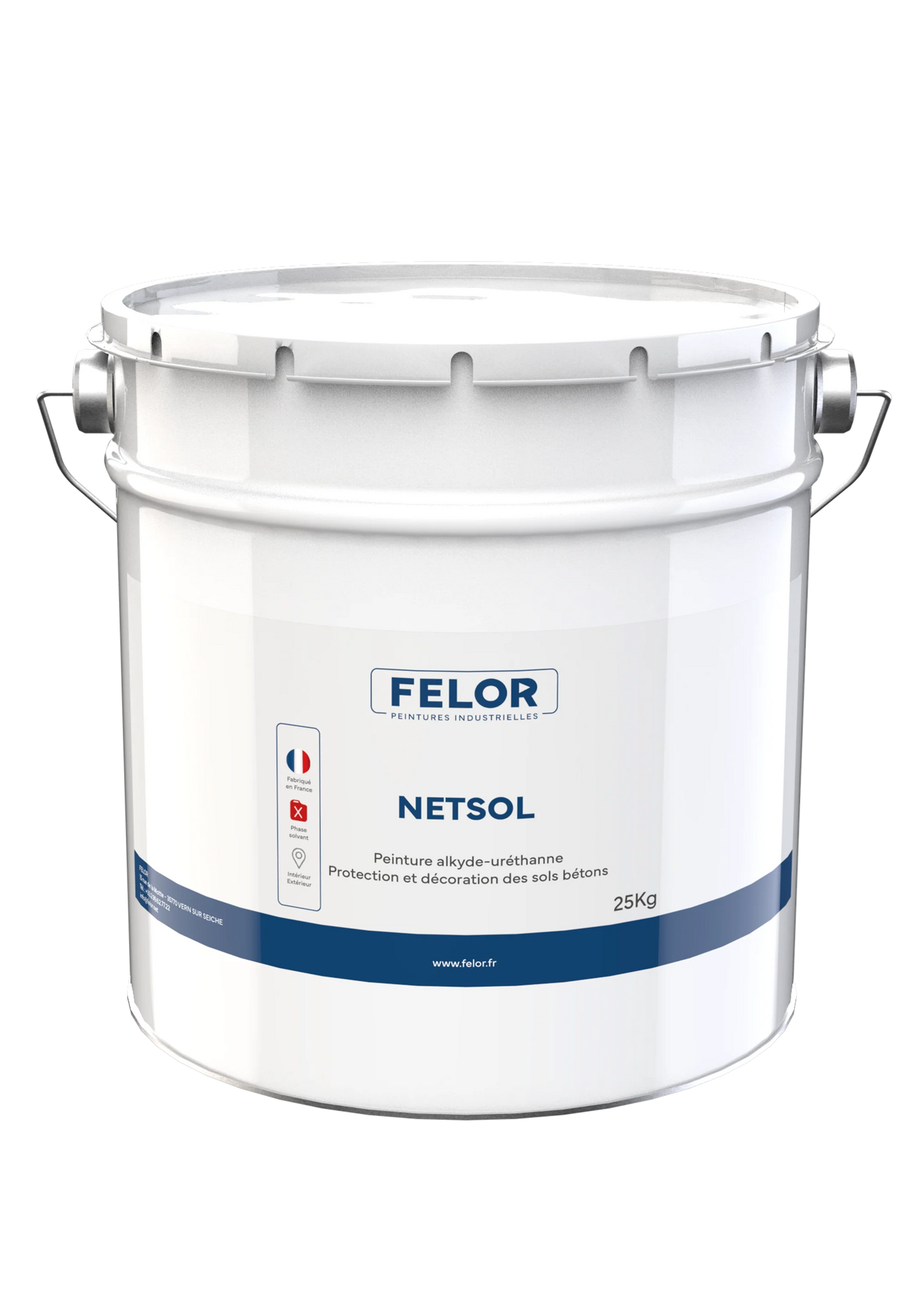Peinture sol intérieur & extérieur - trafic léger - Gris 7040 - NETSOL