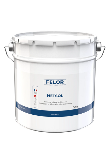 Peinture sol intérieur & extérieur - trafic léger - Gris 7040 - NETSOL