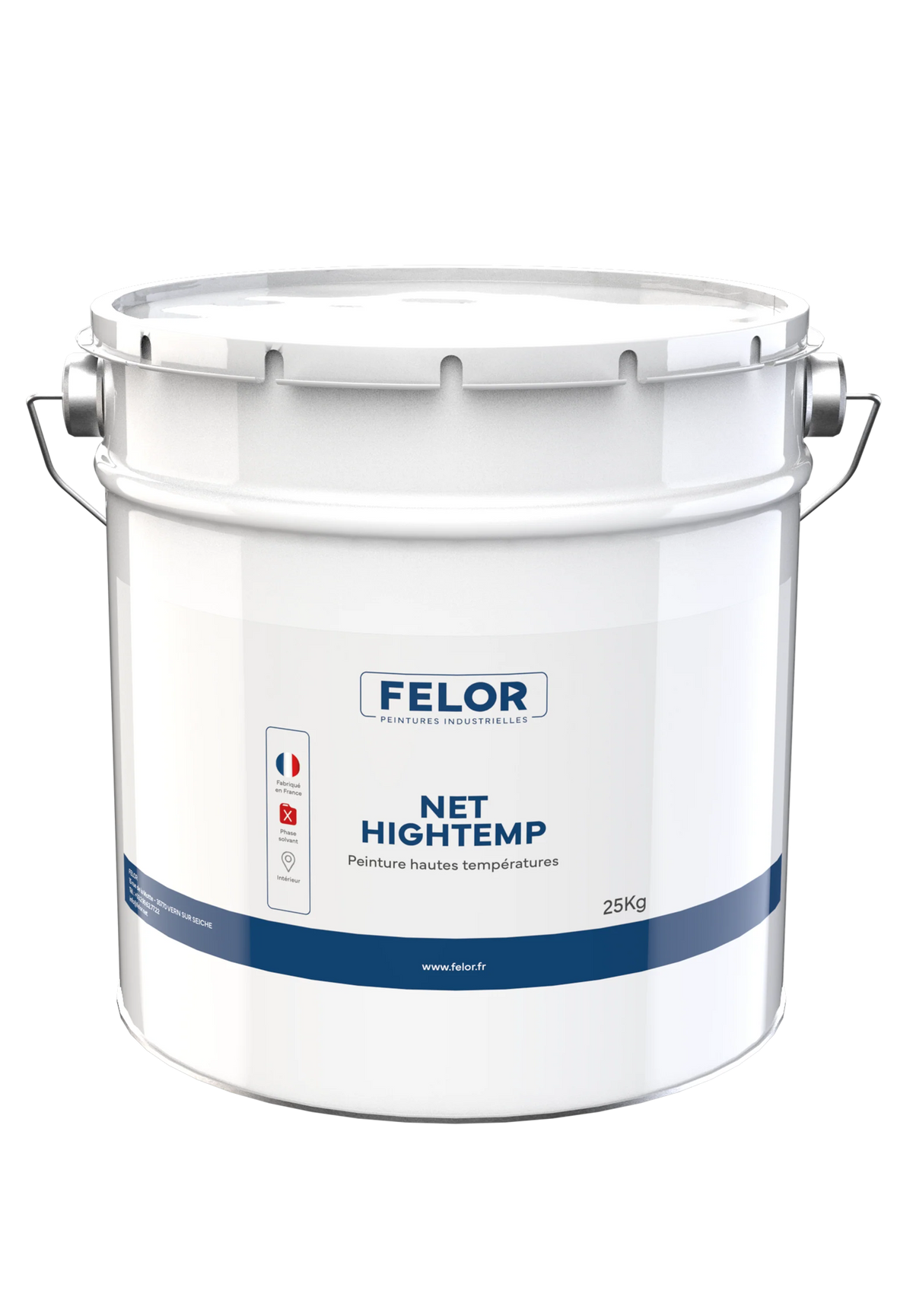 Peinture métal protection haute température - Noir - NET HIGH TEMP