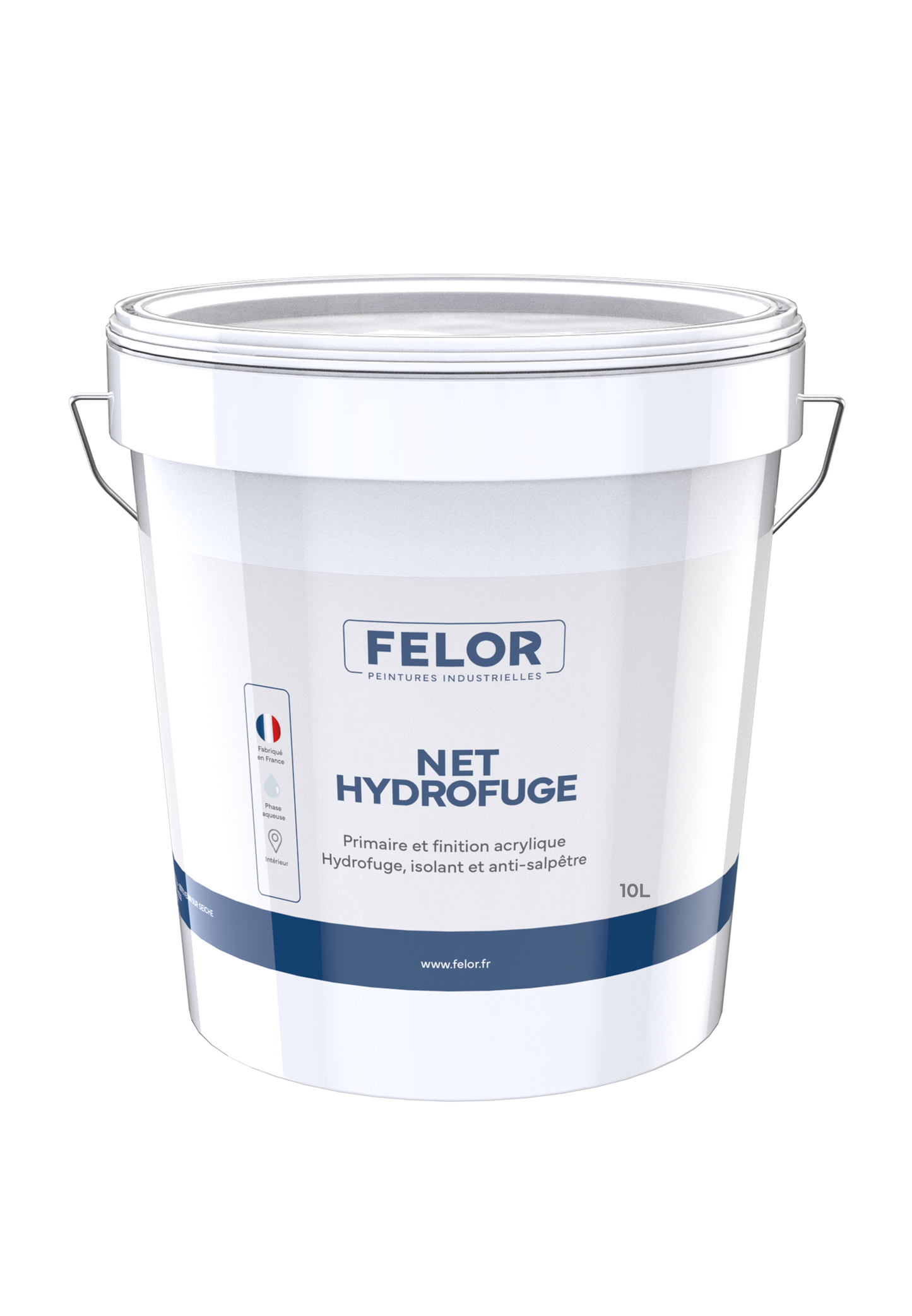 Peinture anti-humidité 2en1 pour murs et plafonds intérieurs, spécial salle de bain - NET HYDROFUGE