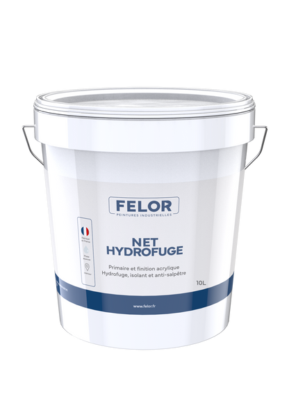 Peinture anti-humidité 2en1 mur et plafond intérieur, spécial salle de bain - blanc - NET HYDROFUGE