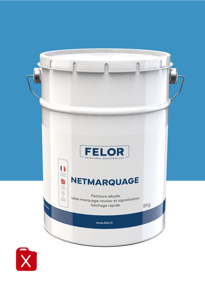 Peinture de signalisation au sol - Bleu - NETMARQUAGE