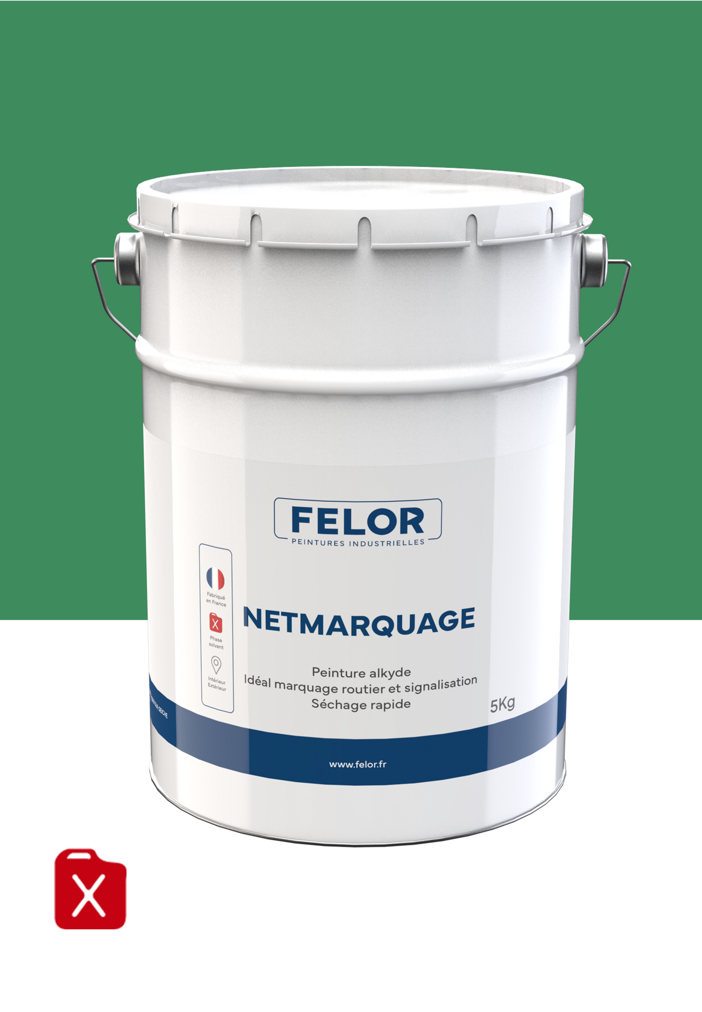 Peinture de signalisation au sol - Vert - NETMARQUAGE