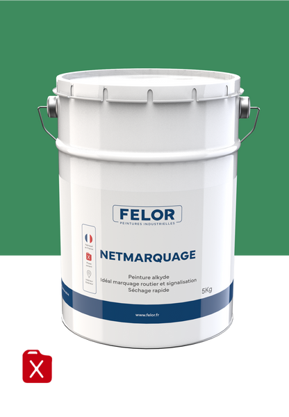 Peinture de signalisation au sol - Vert - NETMARQUAGE