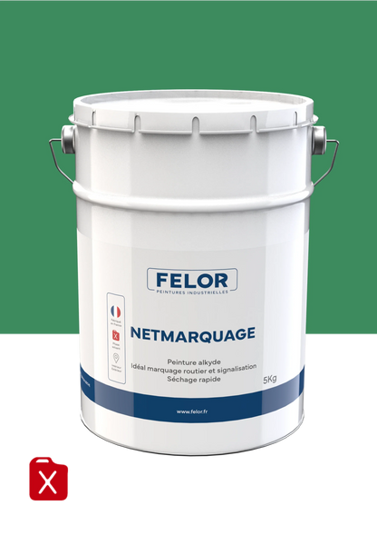 Peinture de signalisation au sol - Vert - NETMARQUAGE