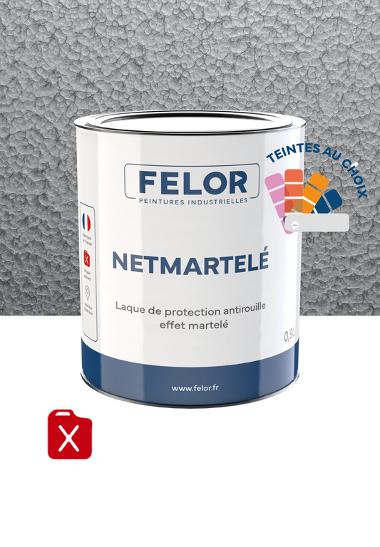 Peinture métal effet martelé - NETMARTELE