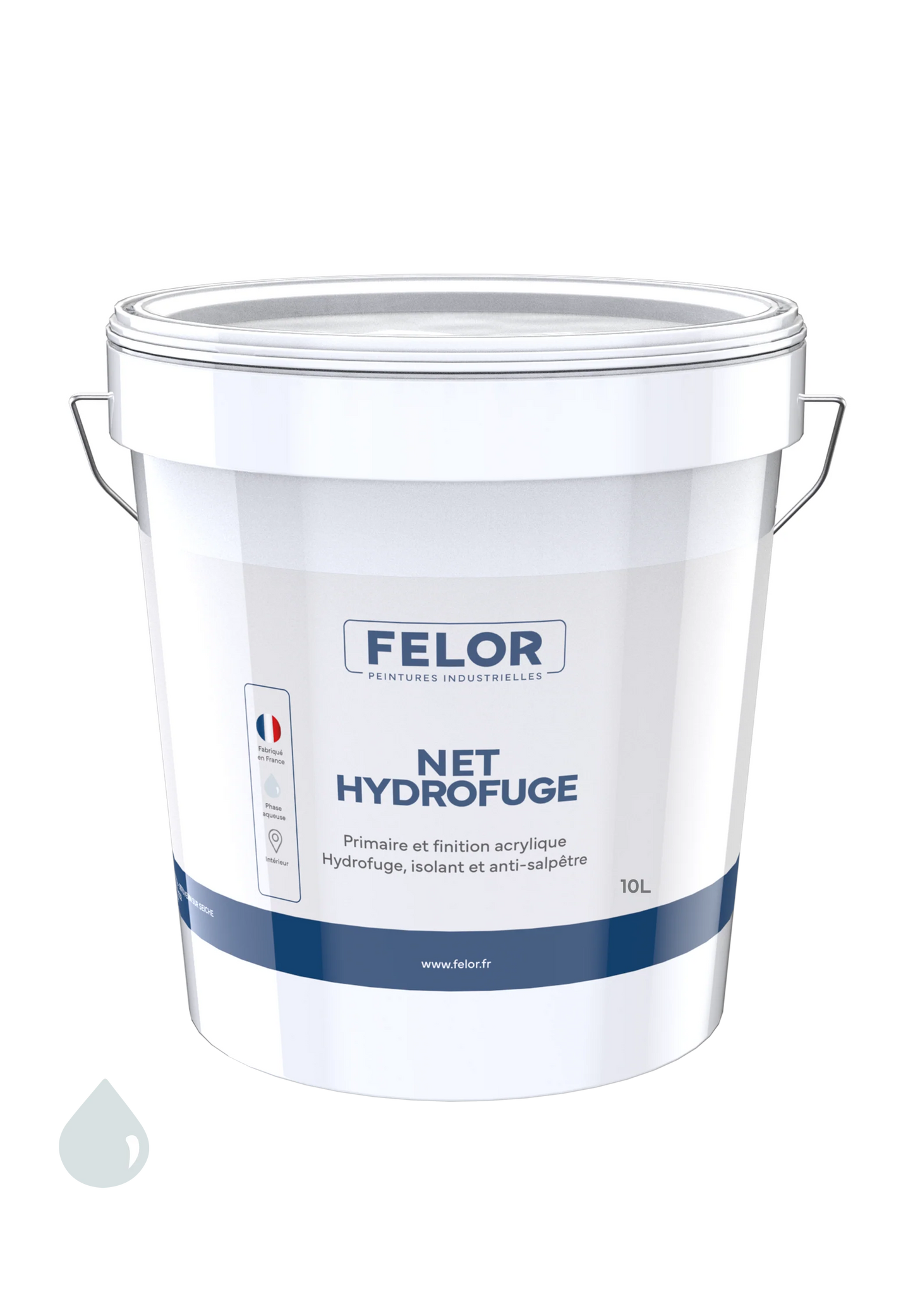 Peinture anti-humidité mur et plafond intérieur, spécial salle de bain - NET HYDROFUGE