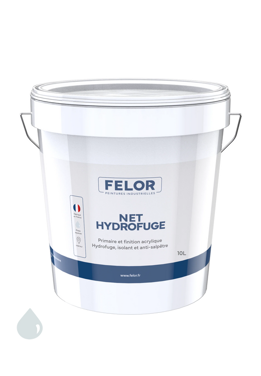 Peinture anti-humidité mur et plafond intérieur, spécial salle de bain - NET HYDROFUGE