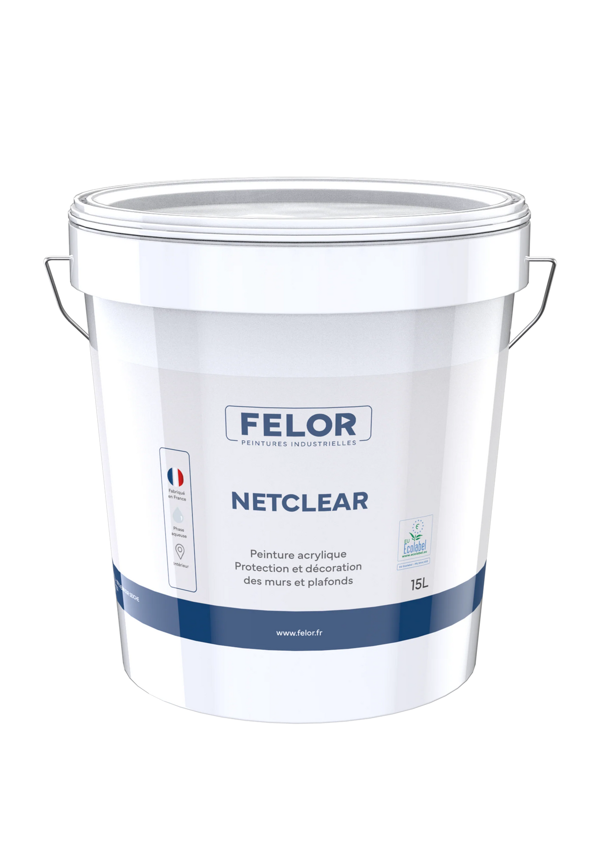 Peinture de finition mur et plafond intérieur - Ecolabel - Toutes teintes - NETCLEAR