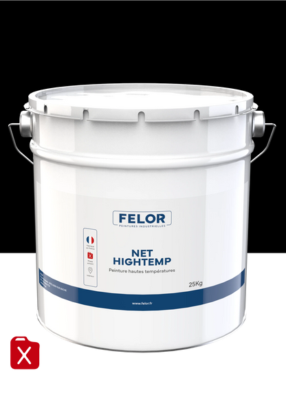 Peinture métal protection haute température - Noir - NET HIGH TEMP
