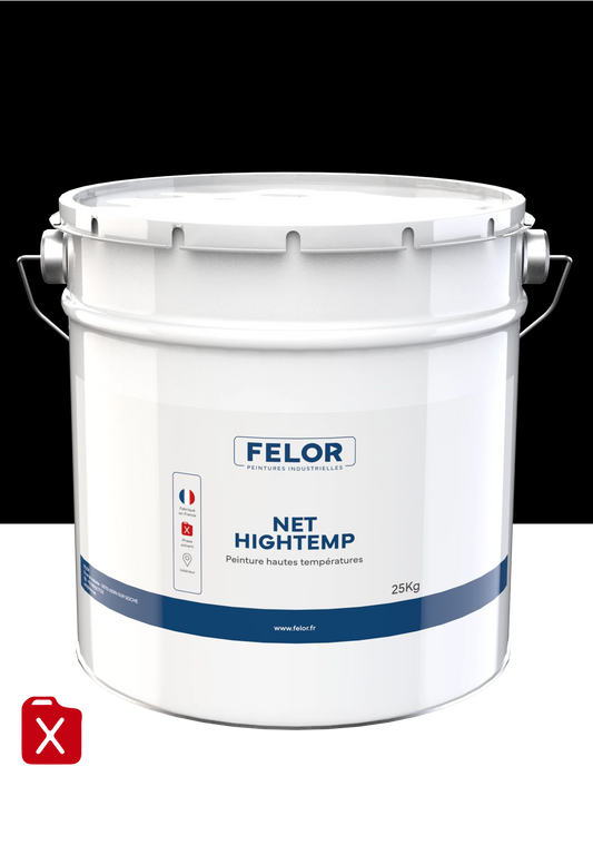 Peinture métal protection haute température - Noir - NET HIGH TEMP