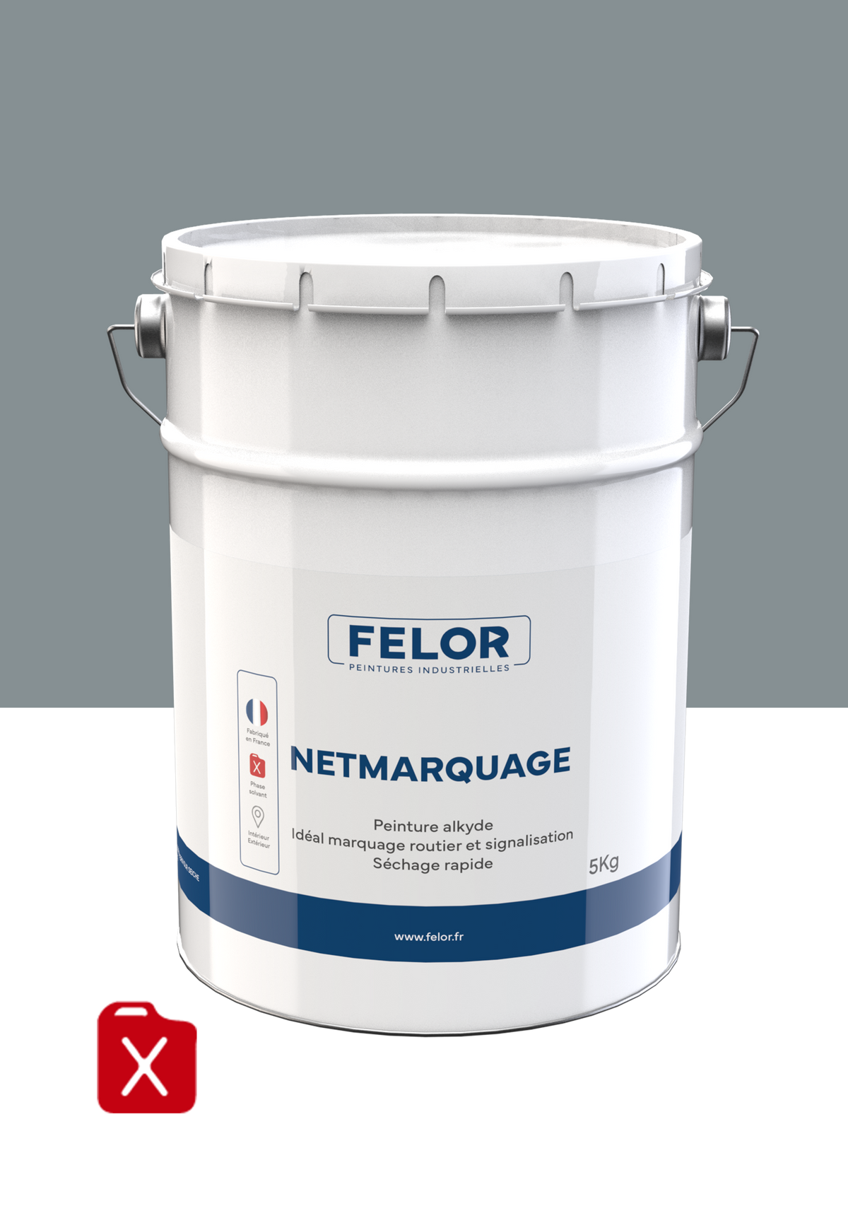 Peinture de signalisation au sol - RAL7046 - NETMARQUAGE