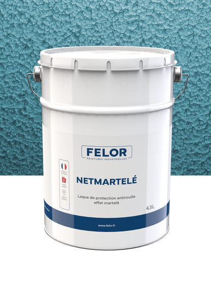 Peinture laque de finition anticorrosion à effet martelé - NETMARTELE