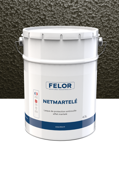 Peinture laque de finition anticorrosion à effet martelé - NETMARTELE