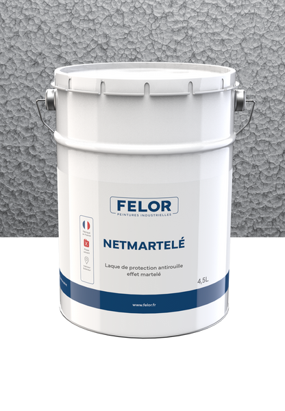 Peinture laque de finition anticorrosion à effet martelé - NETMARTELE