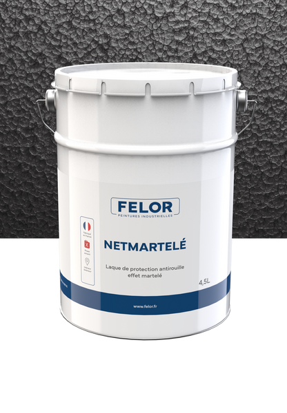 Peinture laque de finition anticorrosion à effet martelé - NETMARTELE