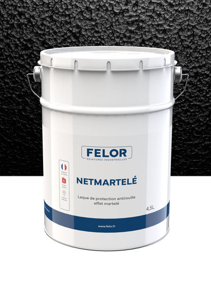 Peinture laque de finition anticorrosion à effet martelé - NETMARTELE