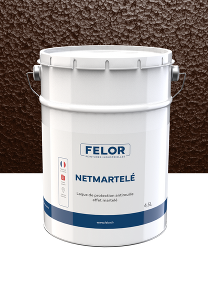 Peinture laque de finition anticorrosion à effet martelé - NETMARTELE