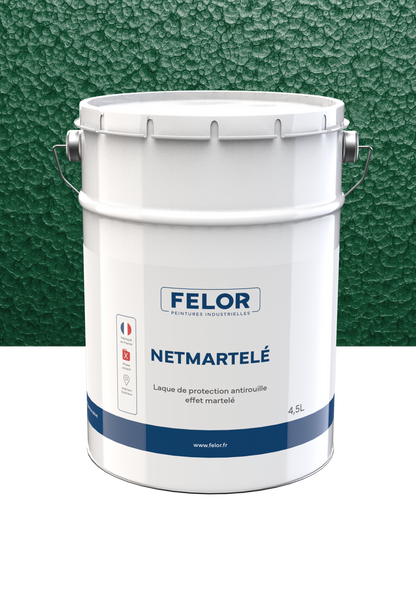Peinture laque de finition anticorrosion à effet martelé - NETMARTELE