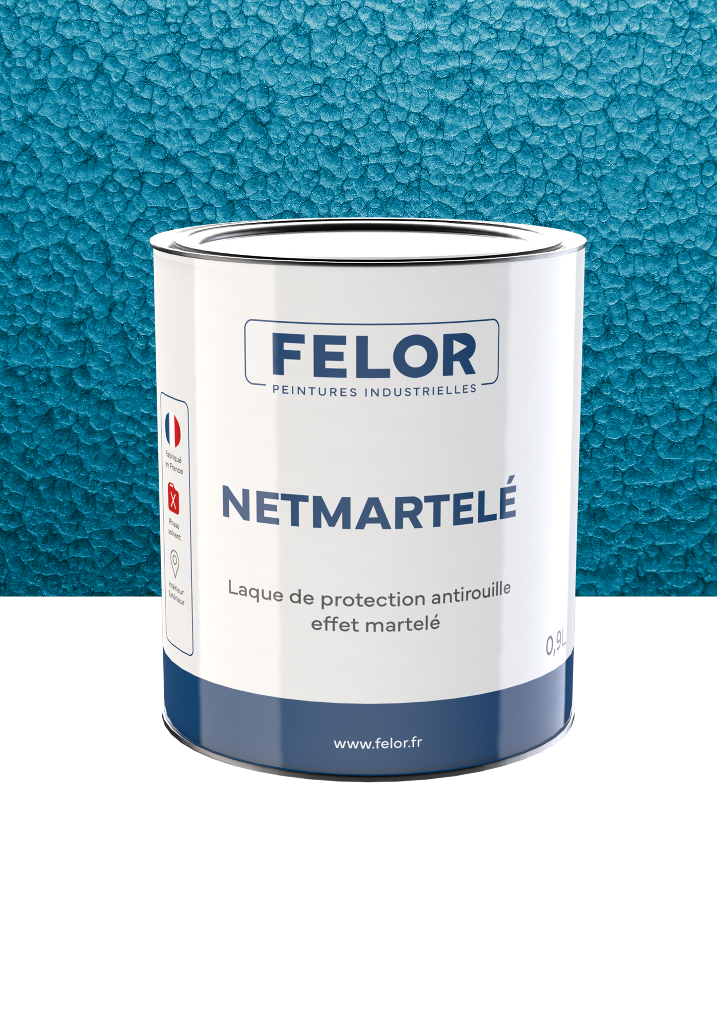 Peinture laque de finition anticorrosion à effet martelé - NETMARTELE