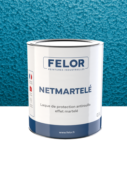 Peinture laque de finition anticorrosion à effet martelé - NETMARTELE