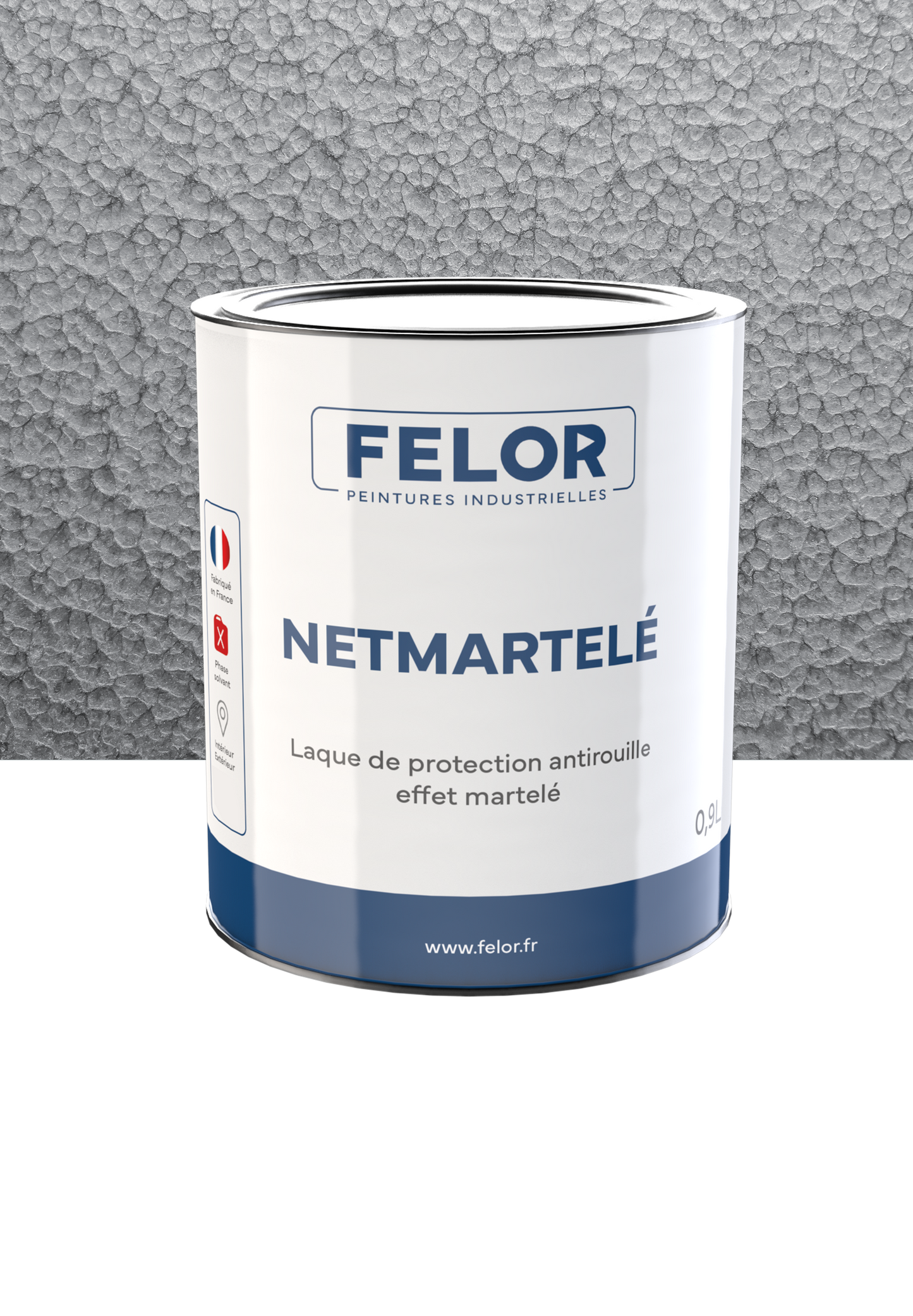 Peinture laque de finition anticorrosion à effet martelé - NETMARTELE