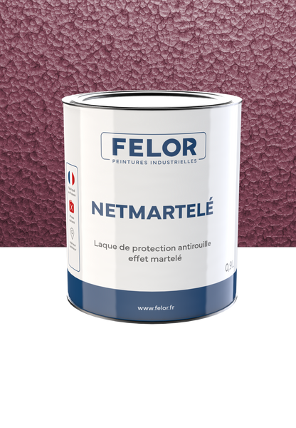 Peinture laque de finition anticorrosion à effet martelé - NETMARTELE