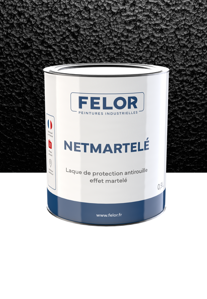 Peinture laque de finition anticorrosion à effet martelé - NETMARTELE