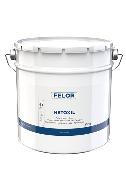 Peinture façade D2 siloxane hydrofuge - NETOXIL