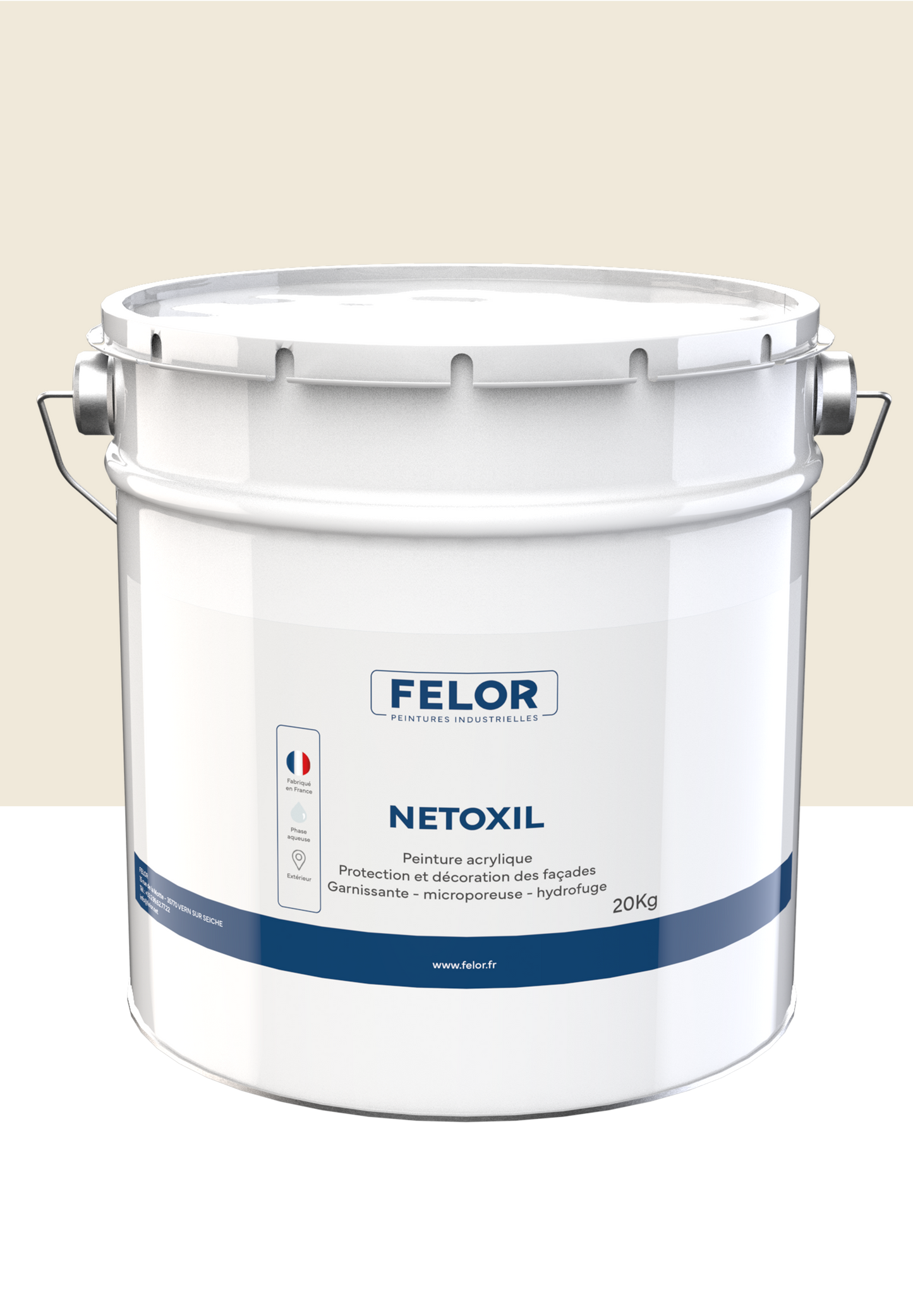 Peinture façade D2 siloxane hydrofuge - NETOXIL