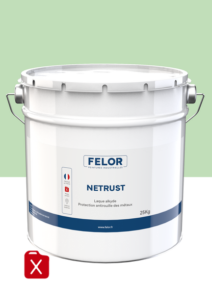 Peinture métal au rouleau/brosse - RAL6019 - NETRUST