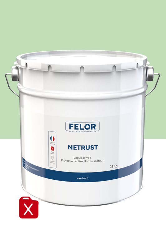Peinture métal au rouleau/brosse - RAL6019 - NETRUST