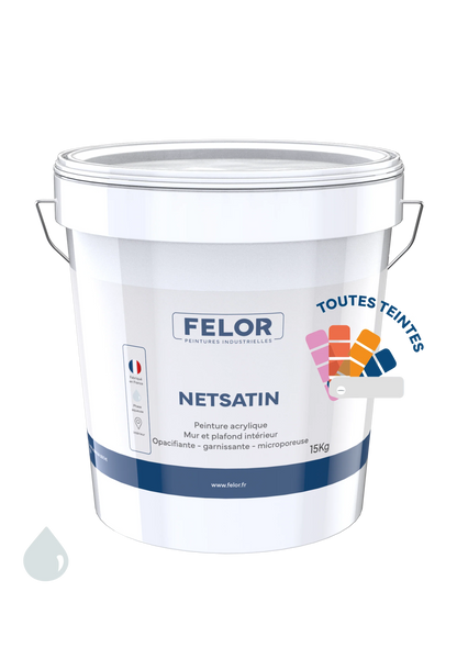 Peinture satin mur intérieur - NETSATIN