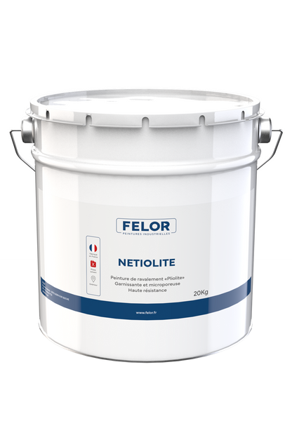 Peinture façade D2 pour murs sans aspérités - toutes teintes - NETIOLITE