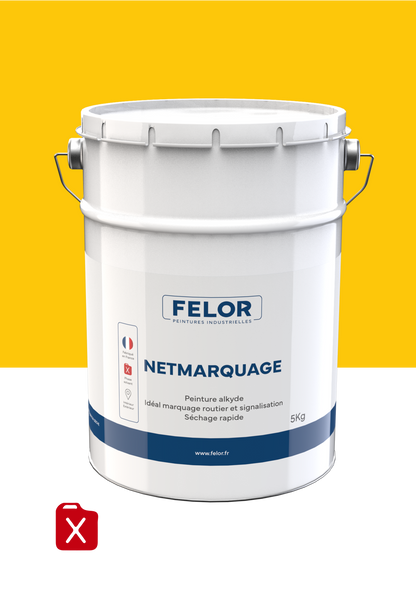 Peinture de signalisation au sol - Jaune - NETMARQUAGE