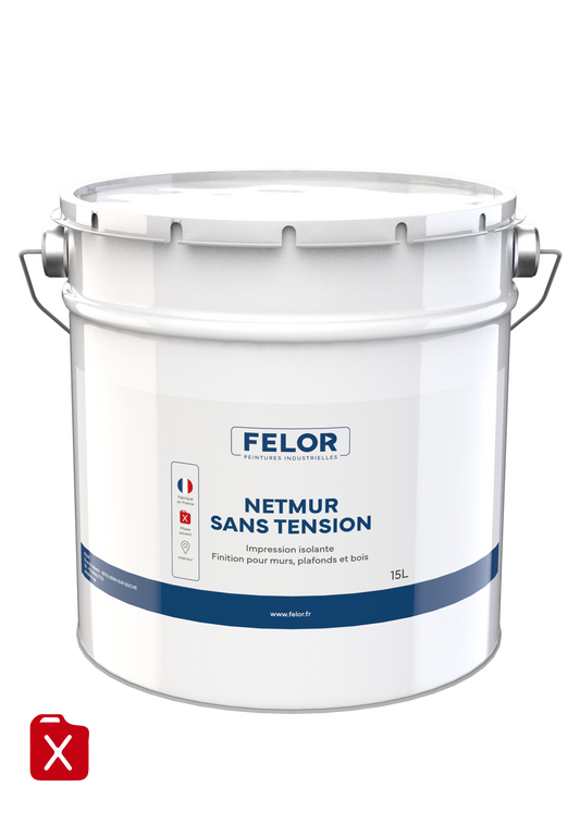 Peinture 2 en 1 impression et finition isolante pour murs, plafonds, boiseries - NETMUR SANS TENSION