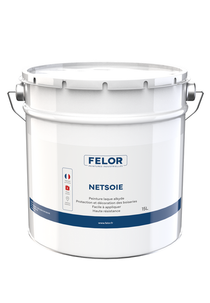Peinture laque microporeuse pour boiseries int / ext - Blanc - NETSOIE