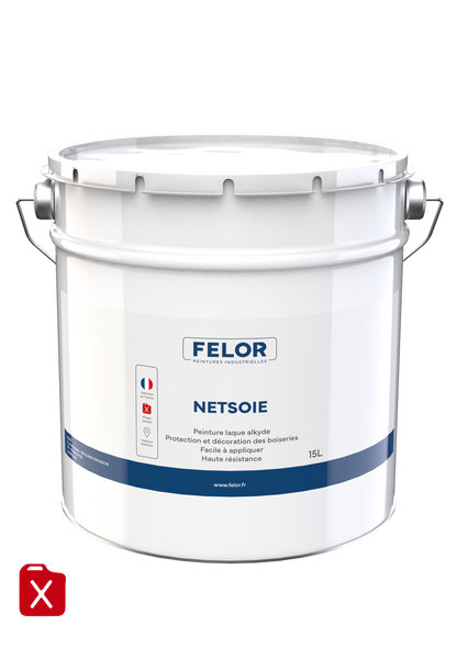 Peinture laque microporeuse pour boiseries int / ext - Blanc - NETSOIE