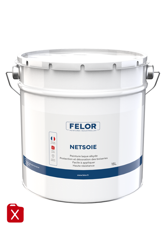 Peinture satinée microporeuse pour boiseries Blanc - NETSOIE