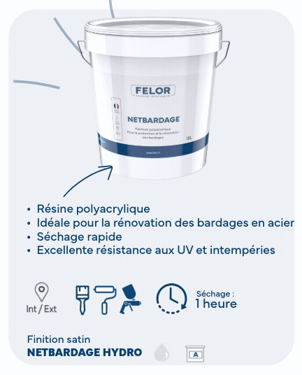 Peinture spéciale bardage - NETBARDAGE HYDRO