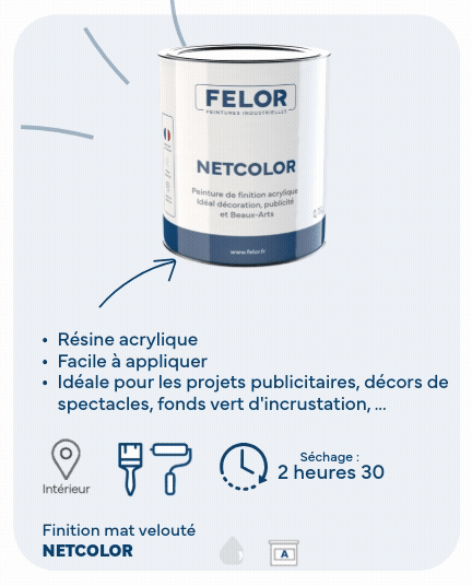 Peinture spéciale décoration, publicité et beaux arts - NETCOLOR