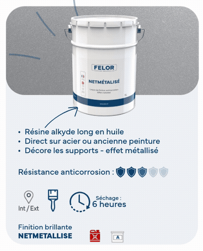 Peinture métal effet métallisé - NETMETALLISE
