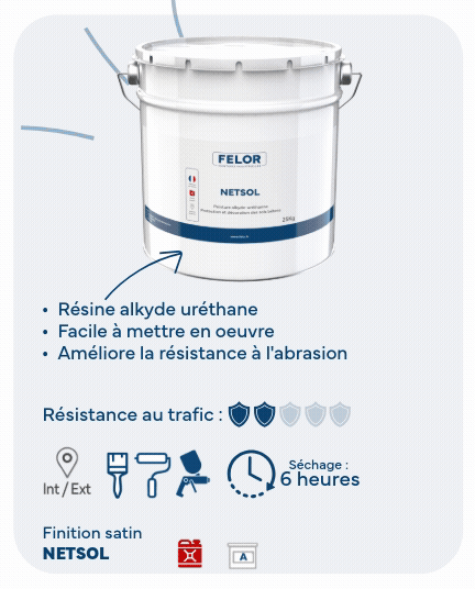 Peinture mono-composant sol Toutes teintes - NETSOL